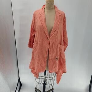 Verandah by Vina Orange Poncho Free Size